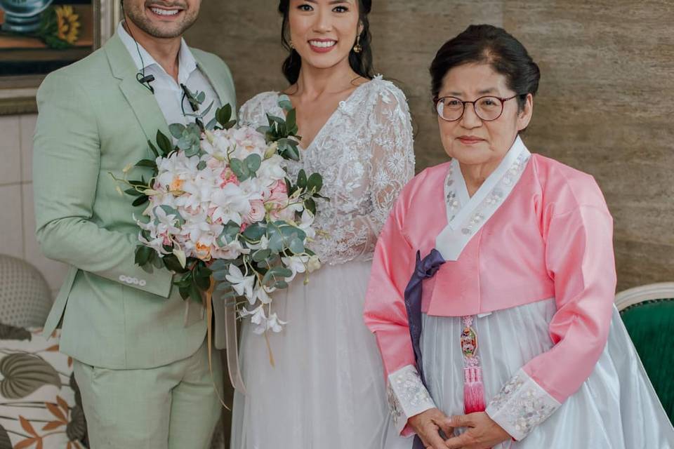 Entrega de bouquet