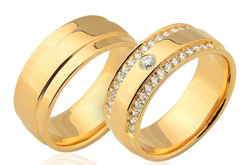 Aliança para casamento em 18k