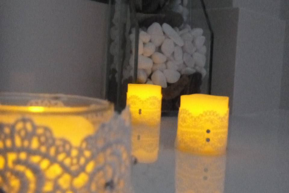 Decoração velas de led