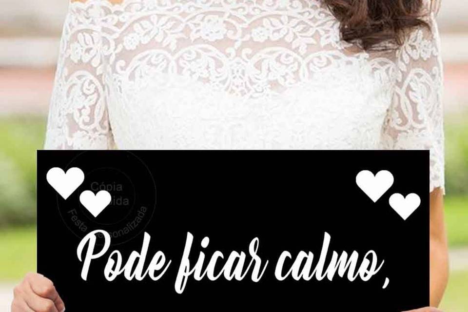 Plaquinhas de casamento