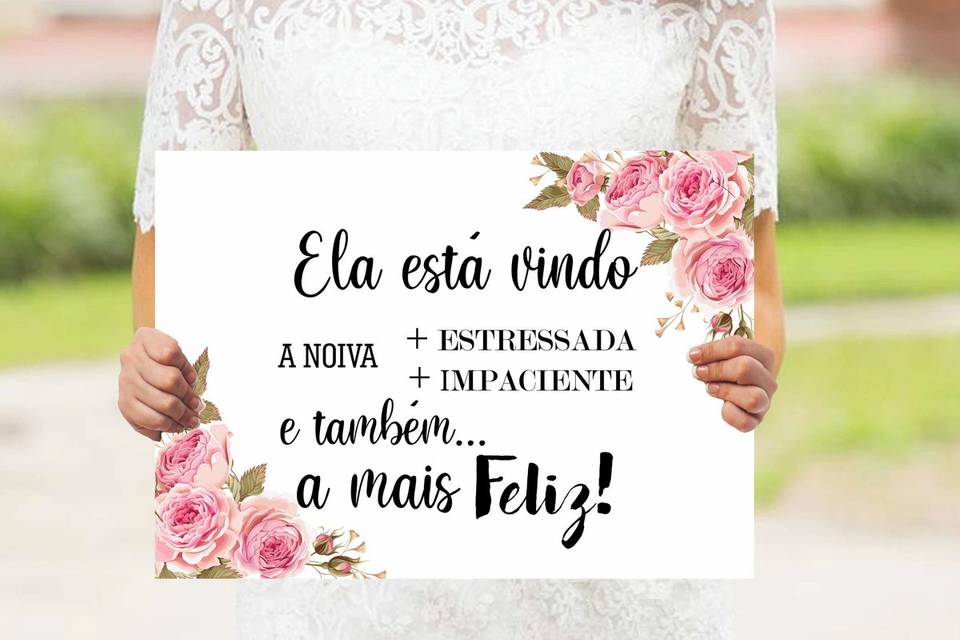 Placas para casamento