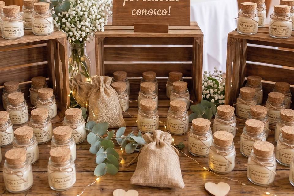 Vela aromática personalizada