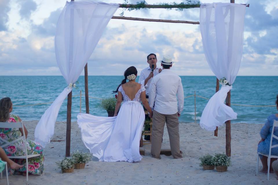 Casamento na praia de itamarac