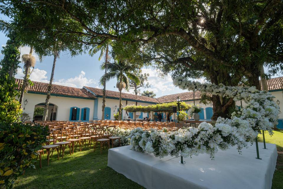 Cerimônia ao lado da Sede 1820