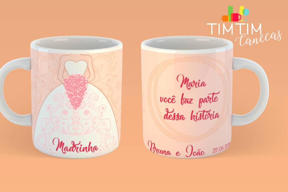 Caneca para Padrinhos