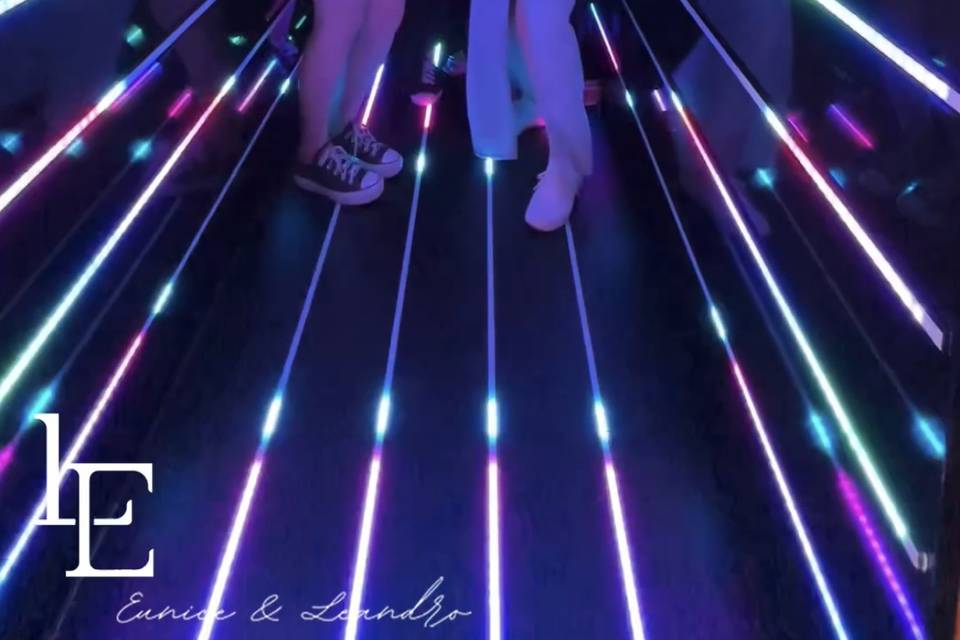 Túnel Infinity chão de led