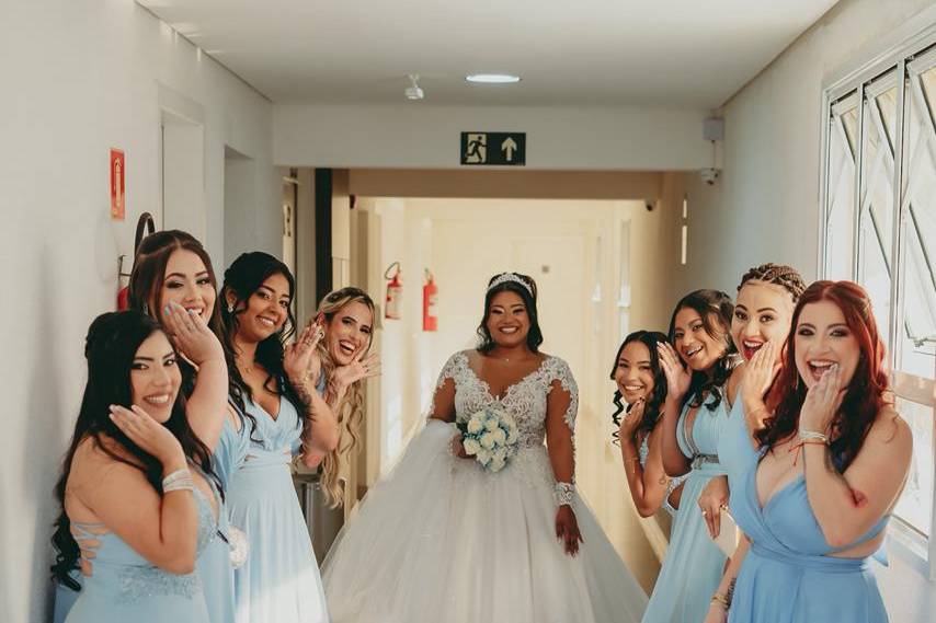 Noiva Thayna e Madrinhas