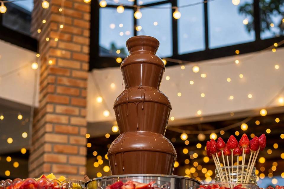 Fondue de Chocolate com Frutas