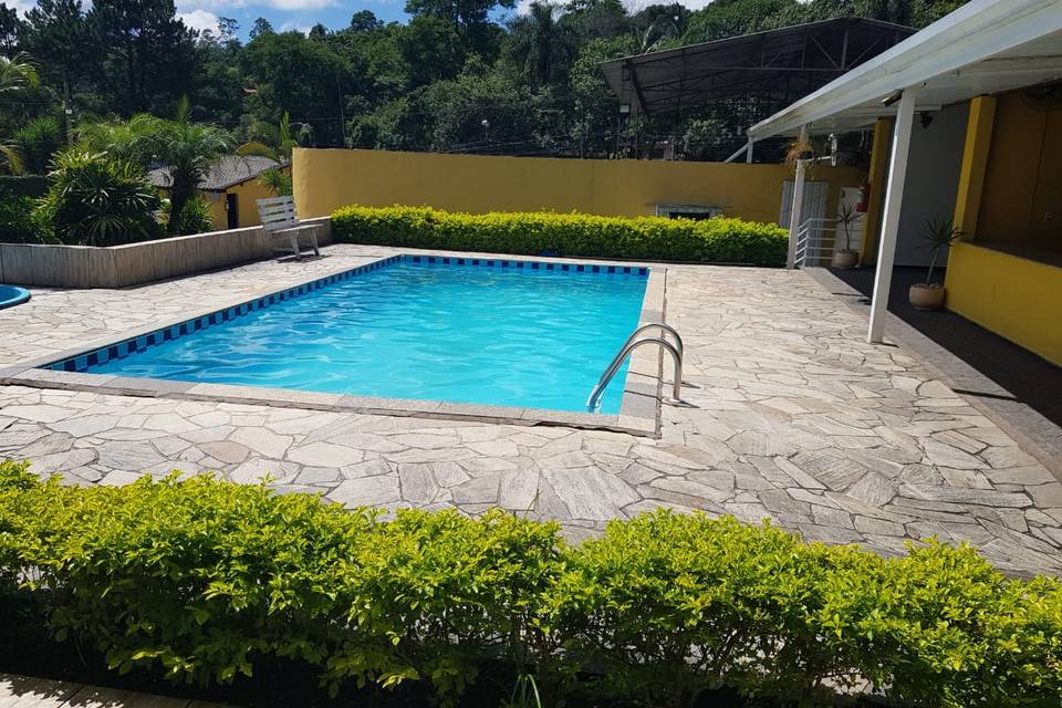 Área da piscina