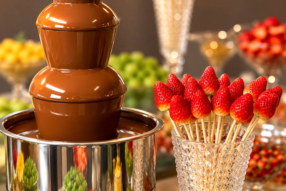 Fondue de Chocolate com Frutas
