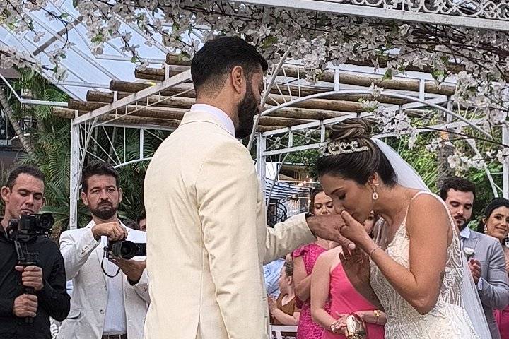 Eu te recebo por meu esposo