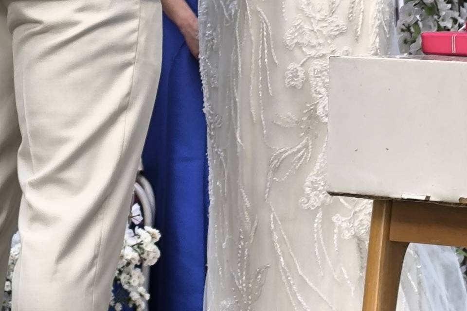 Eu te recebo por minha esposa