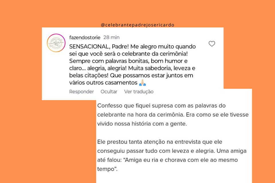 Depoimentos de Noivos