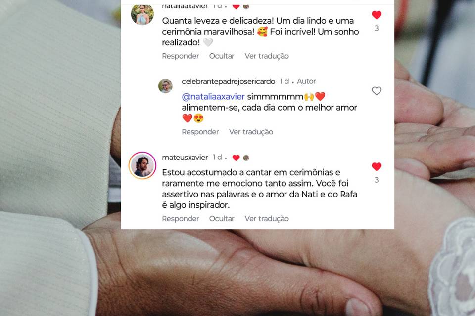 Depoimentos de Noivos