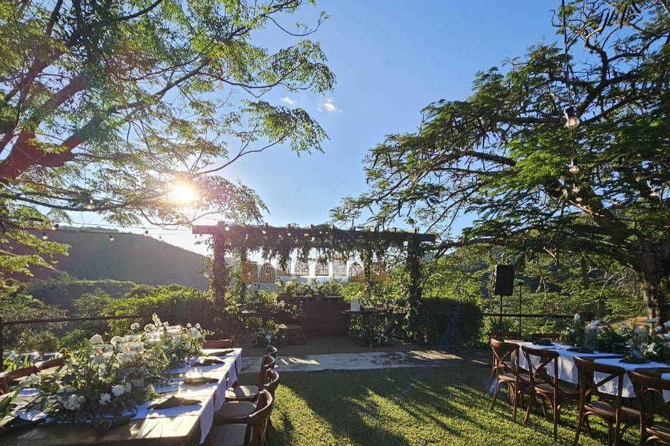 Pergola bolo e doces