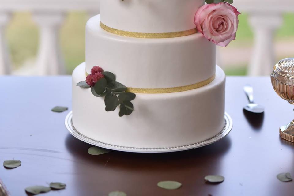 Detalhe bolo romântico