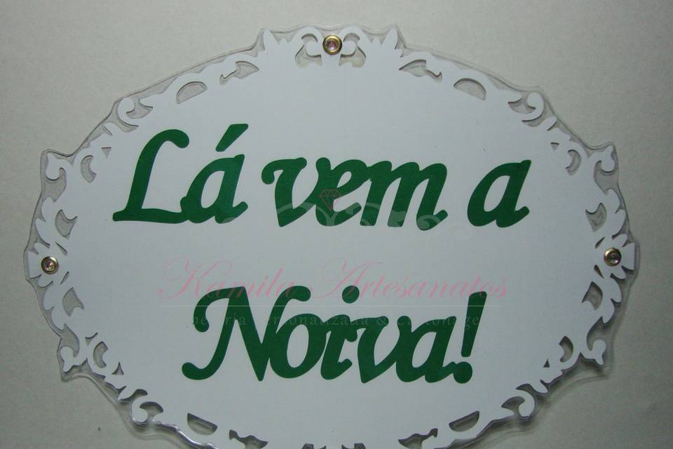 Placa de casamento