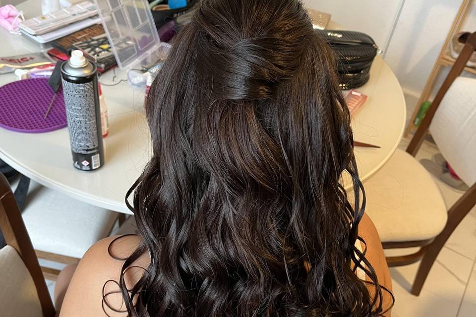 Penteado semi preso