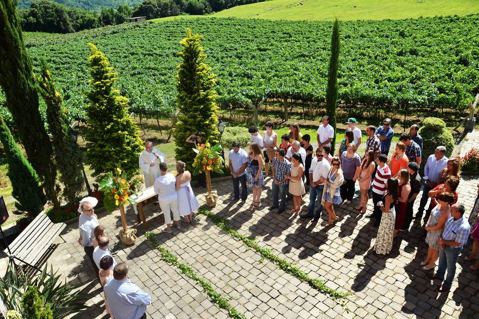 Cerimônia no jardim