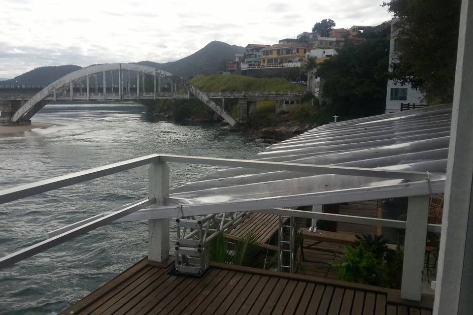 Toldo e pista de dança