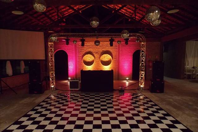 Pista de dança gold (telão)