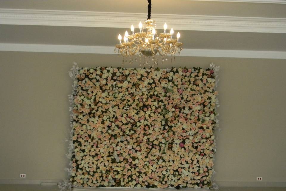 Mural de flores salão