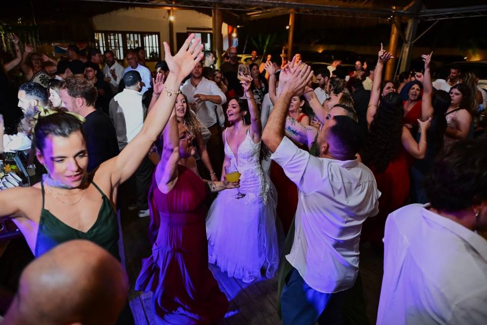 Noiva com a família