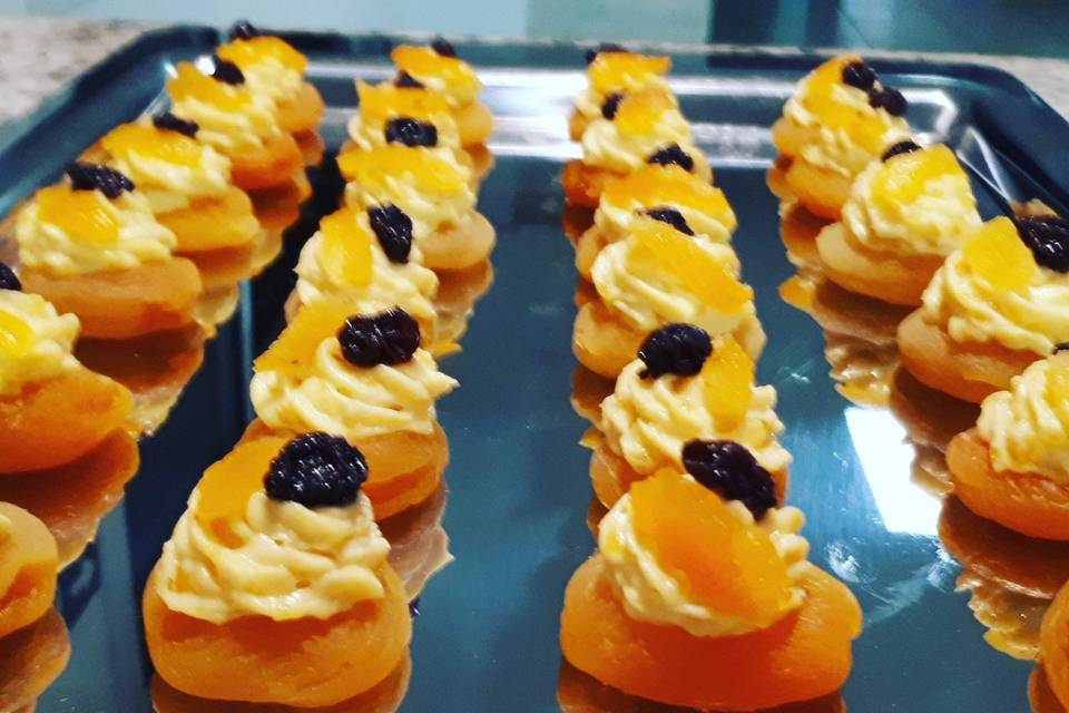 Canapés de Fruta seca