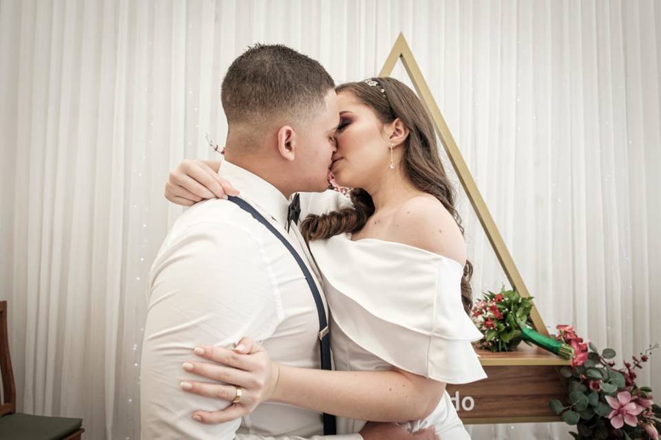 Beijo casamento