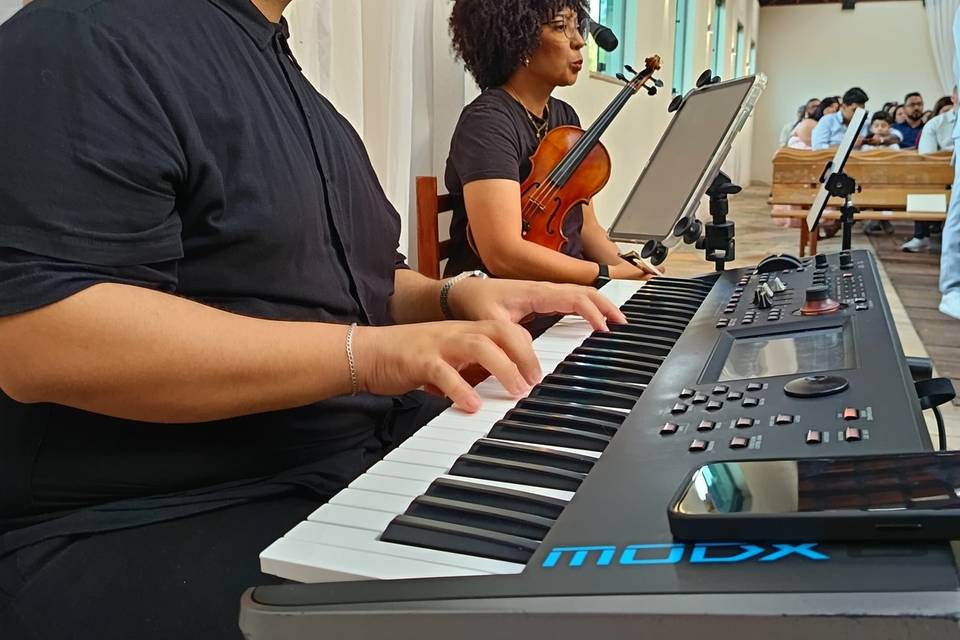 Teclado e violino