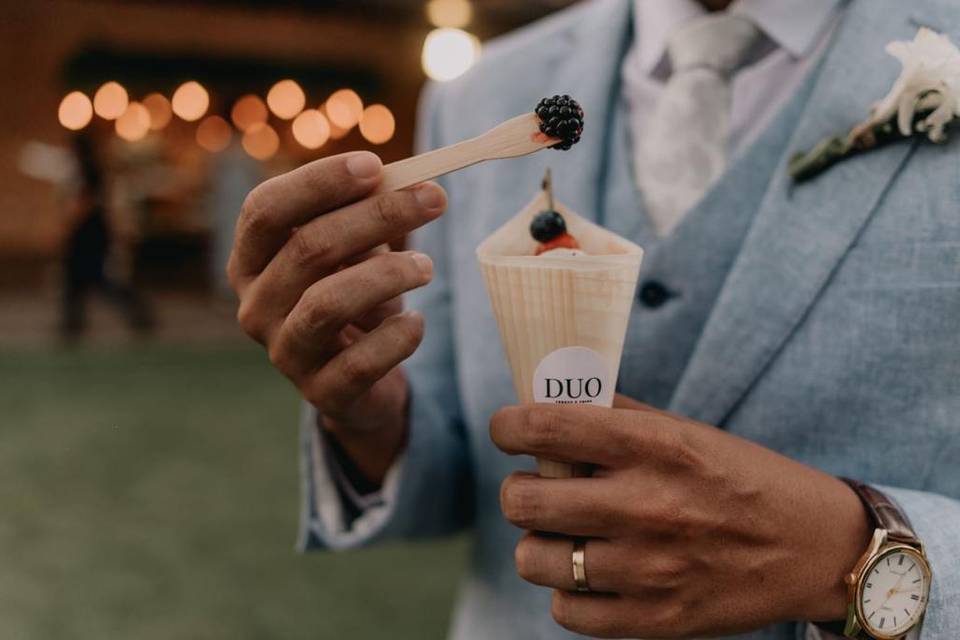 Carrinho de frios em casamento