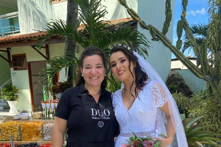 Carrinho de frios em casamento