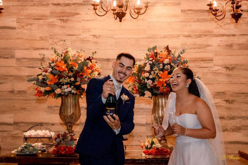Noivos Danielle e Erick