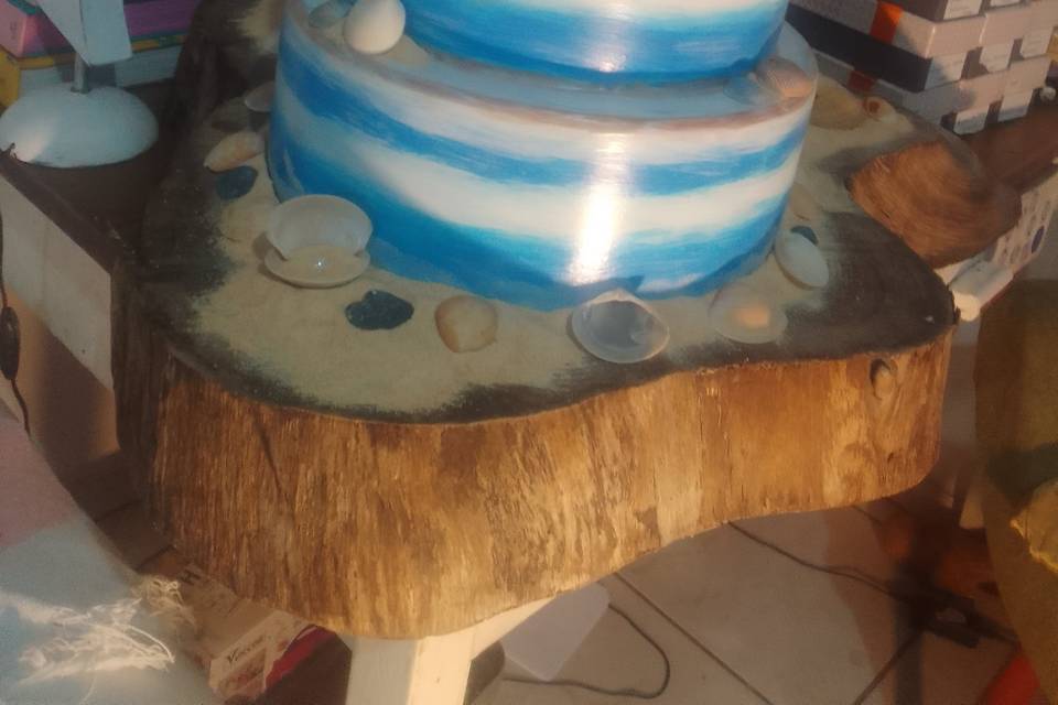Bolo Fake Pe na Areia