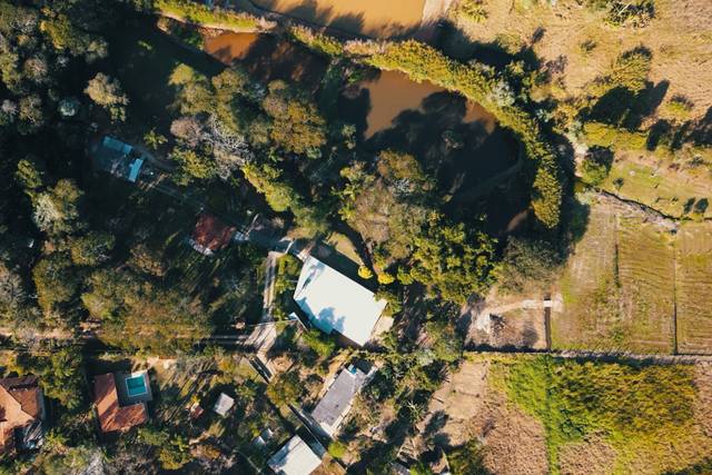 Vista aérea de toda a área