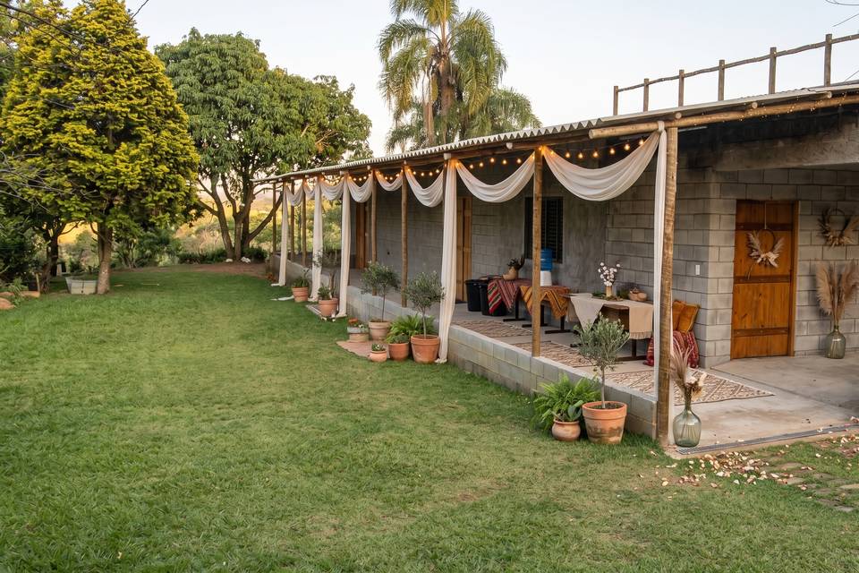 área externa sugestão decorada