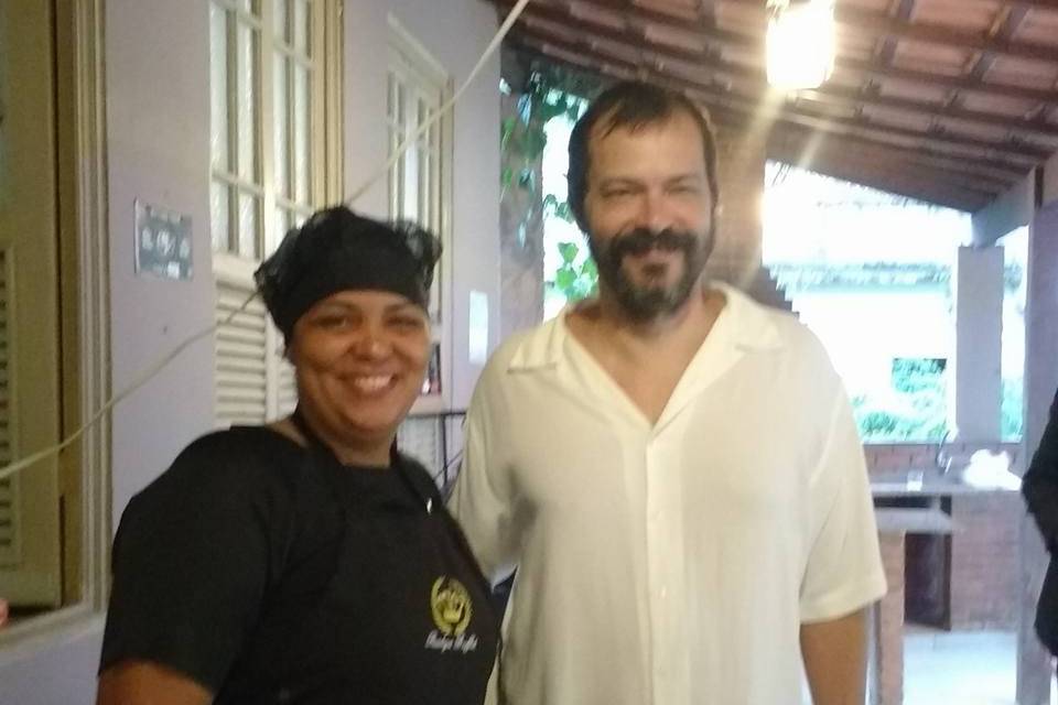 Com o ator Heitor Martinez