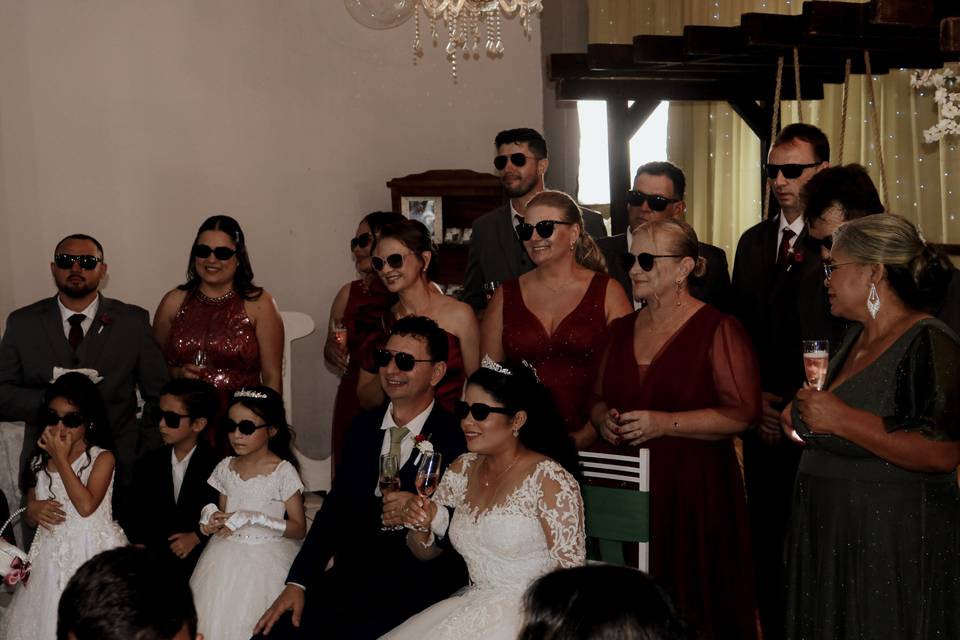 Festa após cerimônia