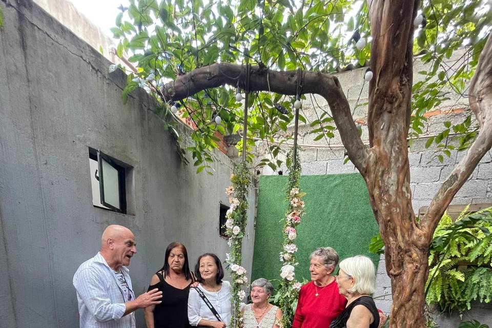 Jardim com balanço