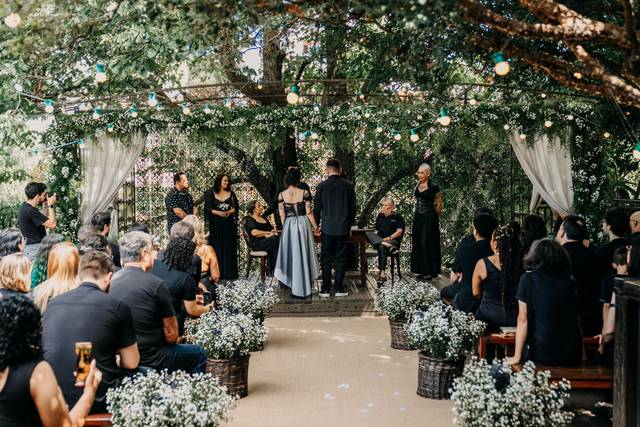 Casamento todo de preto