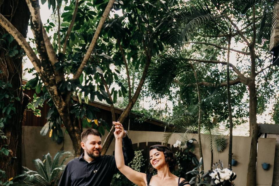 Casamento todo de preto