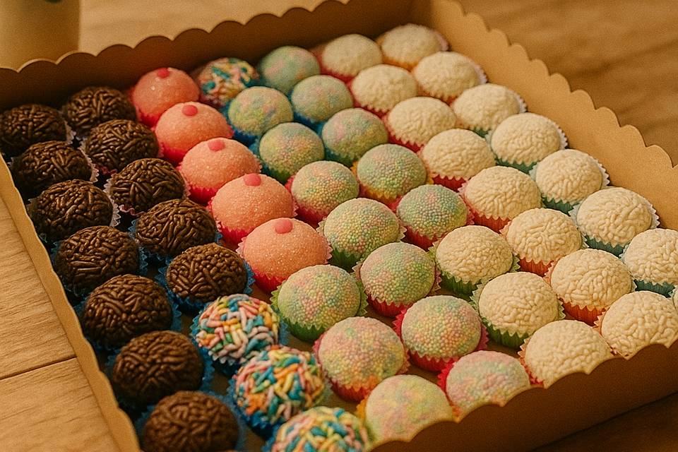 Brigadeiros clássicos e especiais