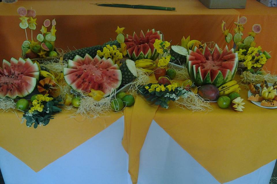 Mesa de frutas