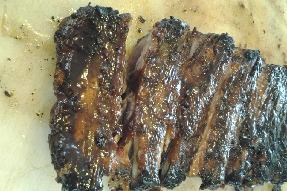 Ribs on the barbie