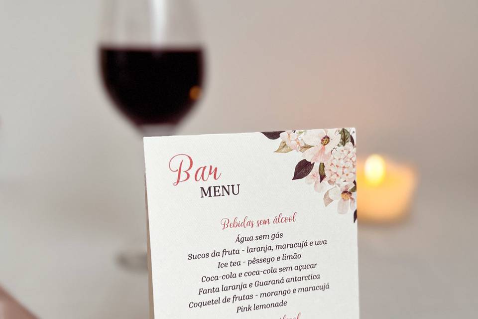 Bar Menu