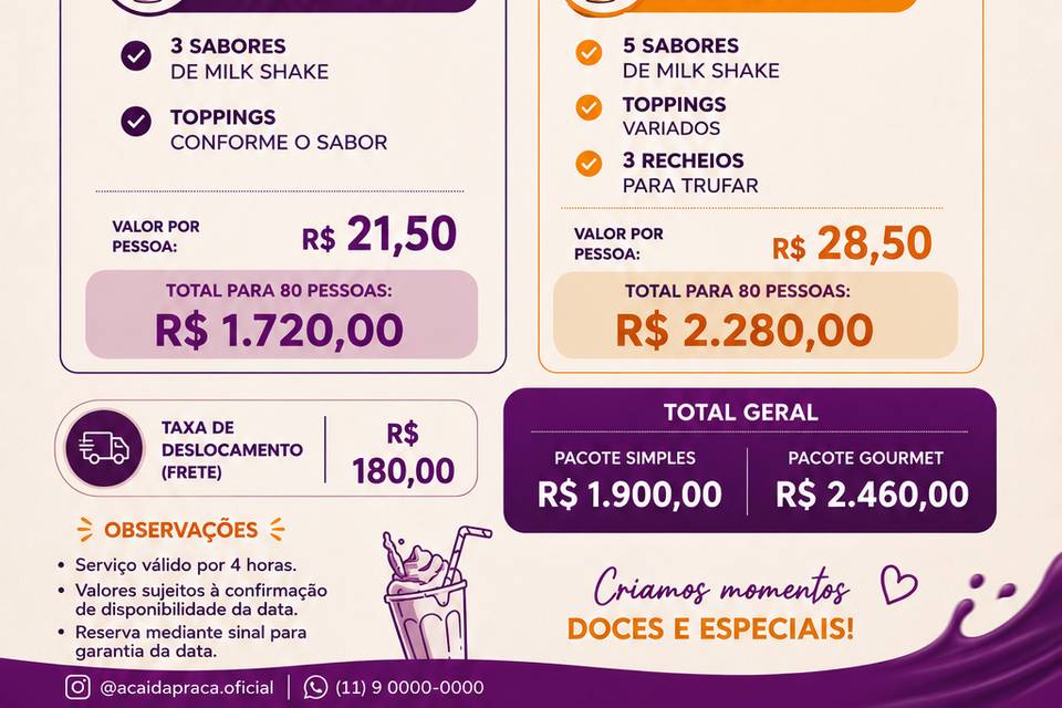 Bar de milk shake