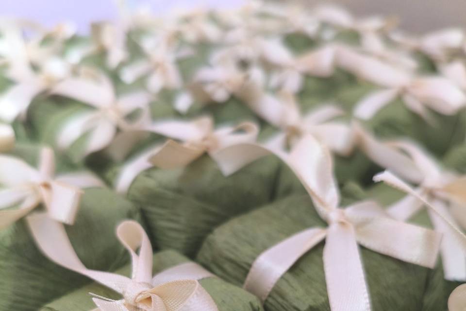 Bem casado pistache champanhe