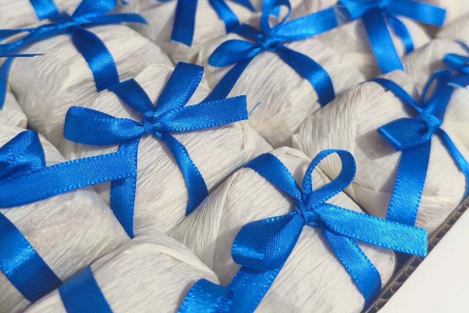 Bem casado azul Royal