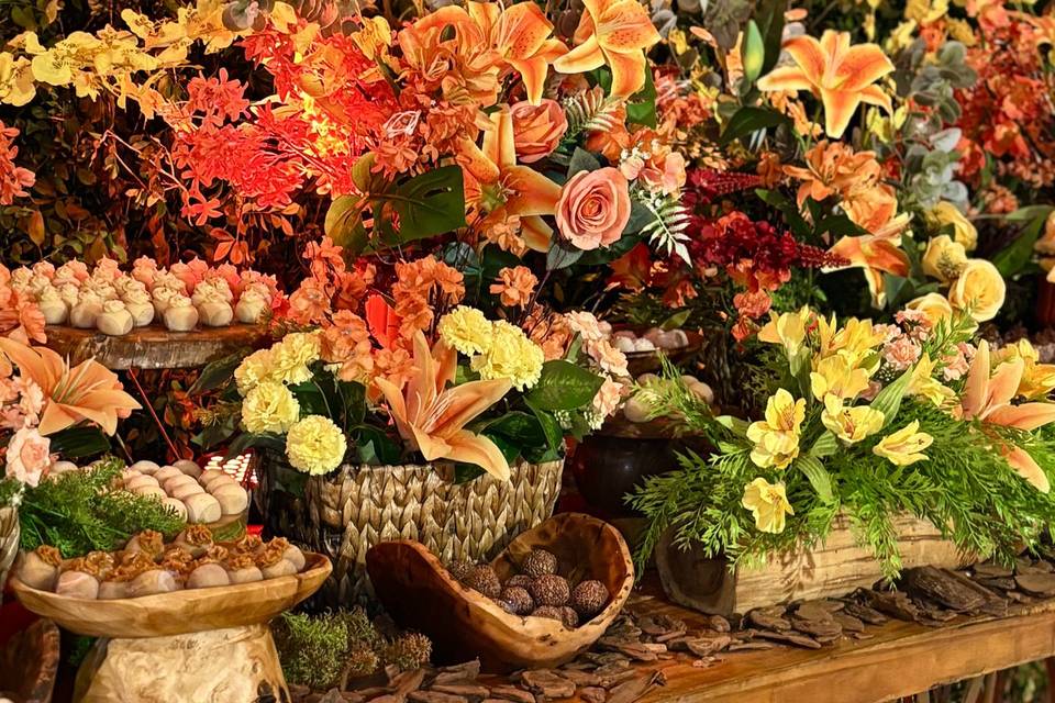 Decoração da recepção
