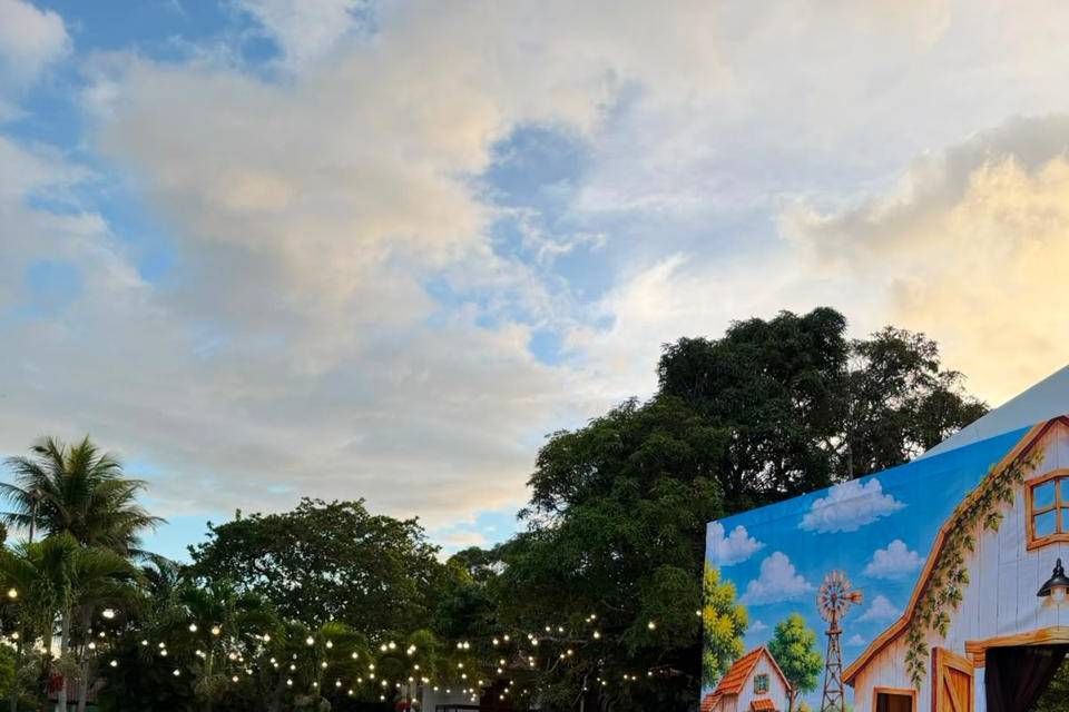 Iluminação festa infantil